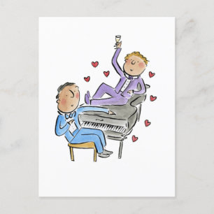 Piano Boys Vykort