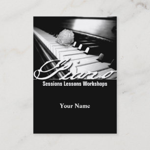 Piano - Business-, Schedule Card Visitkort