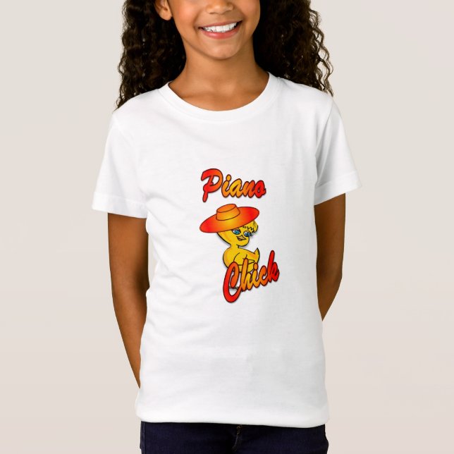 Piano Chick #5 T-shirt (Framsida)