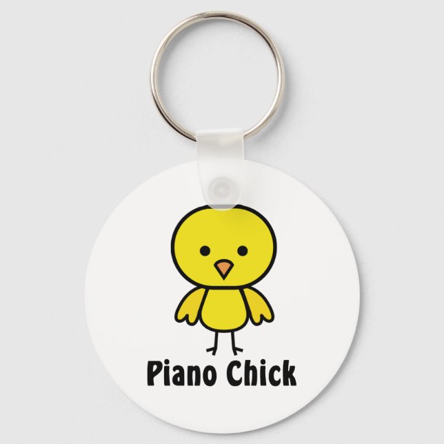 Piano Chick Nyckelring (Framsida)