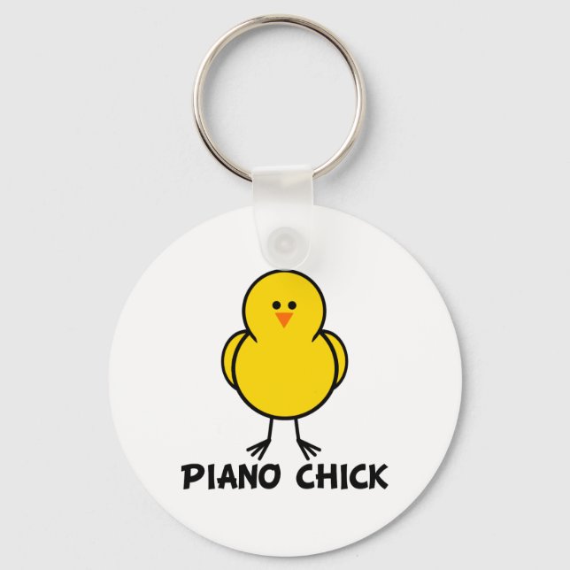 Piano Chick Nyckelring (Framsida)