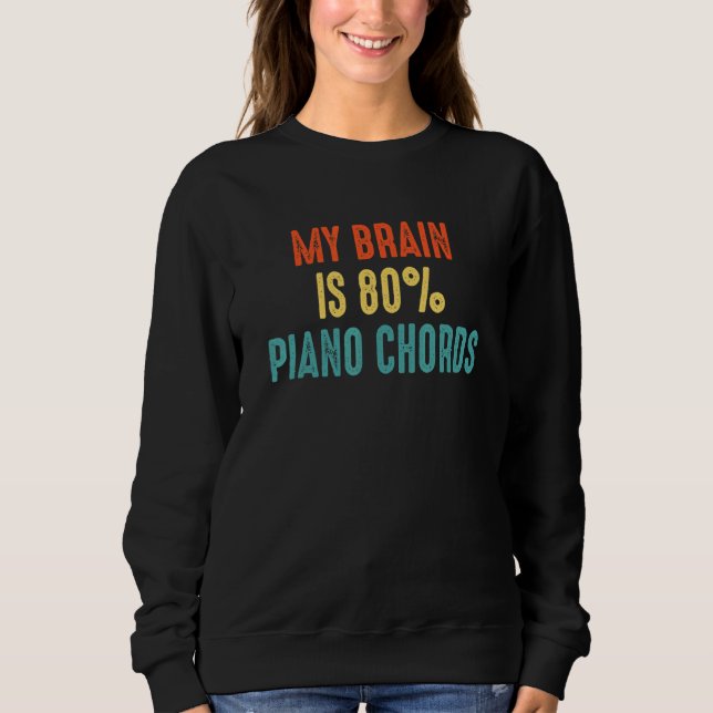 Piano Chords  My Brain is 80 T Shirt (Framsida)