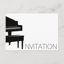 Piano Cont Festival Vip Black White Inbjudningar