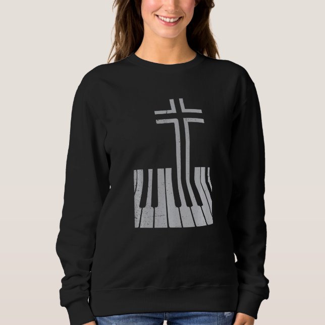 Piano Cross   T Shirt (Framsida)