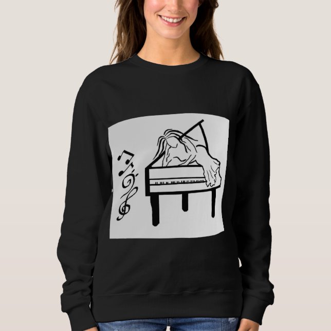 Piano Dam T Shirt (Framsida)