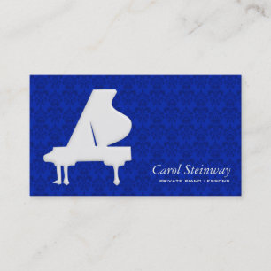 Piano Damask Visitkort