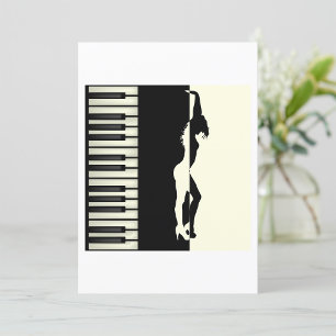 Piano Dancer Inbjudningar
