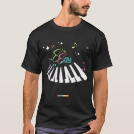 Piano Day 28 mars 2024 88 tangenter 88 dagar T Shirt