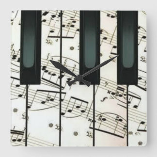 Piano dekorativ kudde fyrkantig klocka