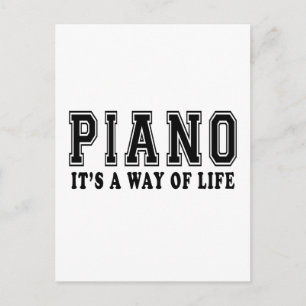 Piano Det är ett sätt att leva Vykort