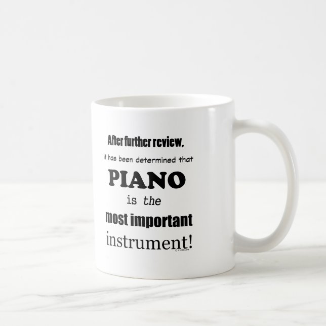 Piano - det viktigaste instrumentet kaffemugg (Höger)