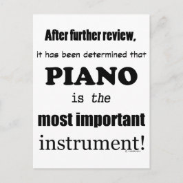 Piano - det viktigaste instrumentet vykort