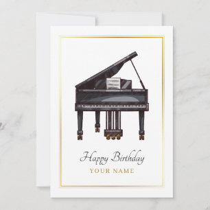 Piano elegant julkort