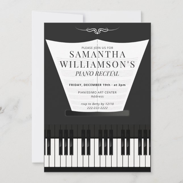 Piano Elegant pianokonsert & Program (Framsida)