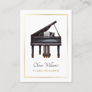 Piano elegant visitkort