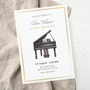 Piano-eleganten Inbjudningar