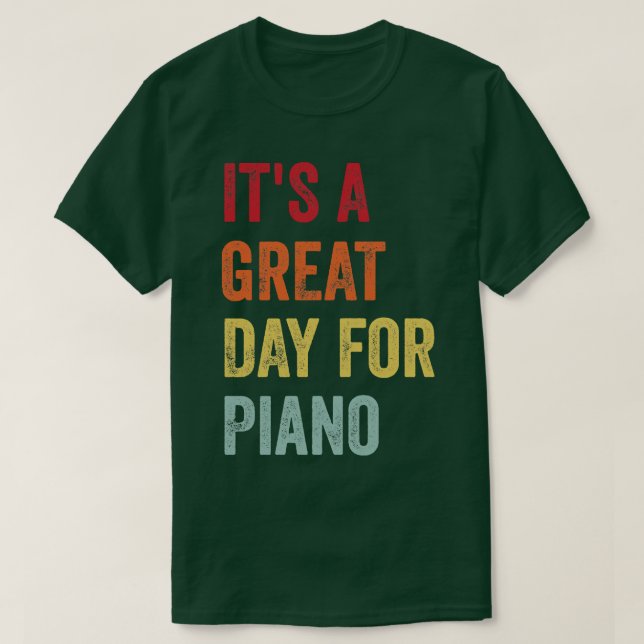 Piano Enthusiast T Shirt (Design framsida)