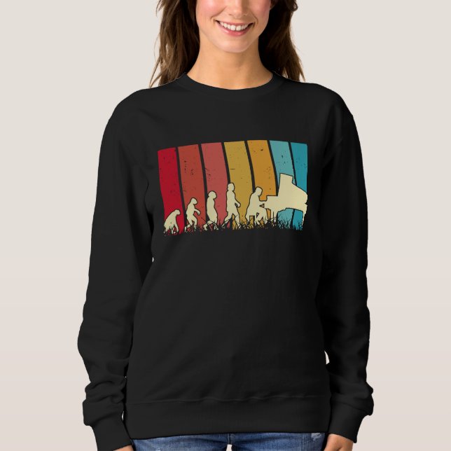 Piano Evolution Retro Piano Player Pianist  1 T Shirt (Framsida)