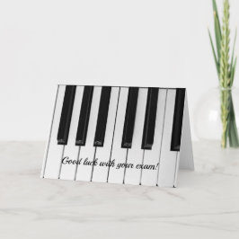 Piano exam-kort kort