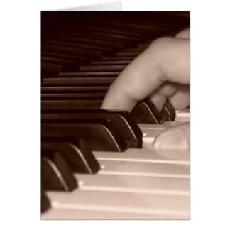 Piano Finger Hälsningskort