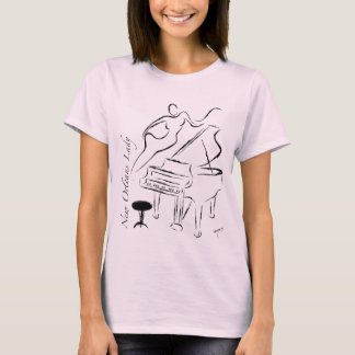 Piano. för New Orleans damer T. Tee Shirt