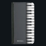 Piano för svartvit abstrakt plånboksfodral för samsung galaxy s5<br><div class="desc">Pianomodern illustration med svart och vit abstrakt med monogram som tillval.</div>