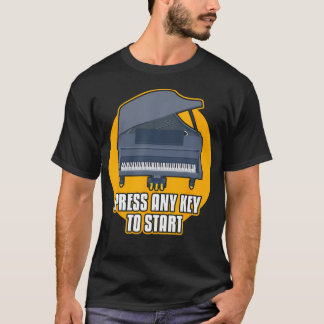 Piano för tangentbords spelare - Tryck på valfri t Shirt