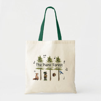 Piano Forest tote bag Tygkasse