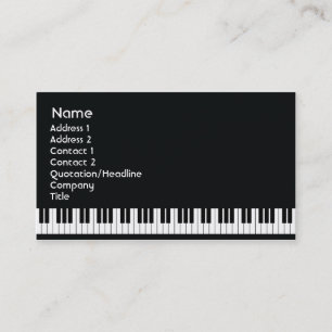 Piano - Företag Visitkort