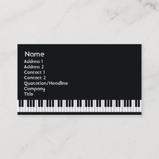 Piano - Företag Visitkort