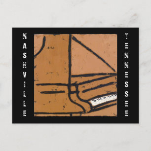 piano forte, NASHVILLE, TENNESSEE POSTCARD Vykort