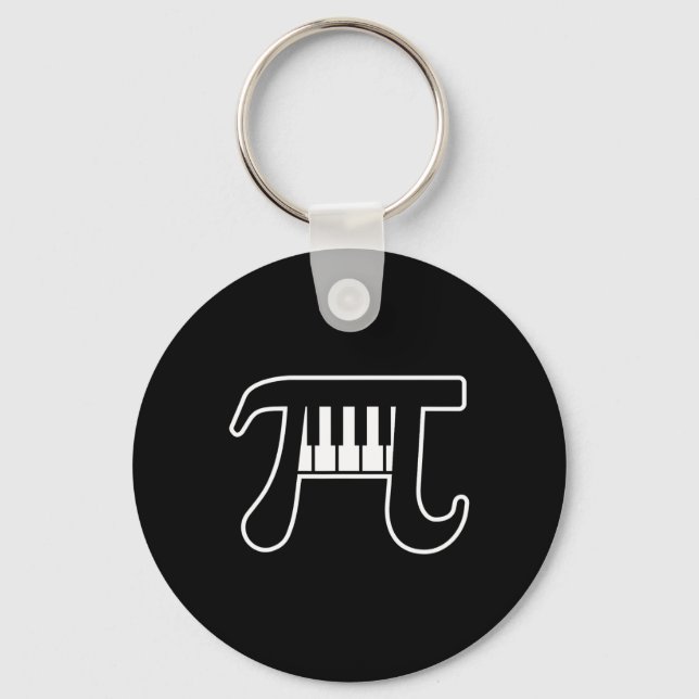Piano Funny Pi Dag 3.14 Math Nyckelring (Framsida)