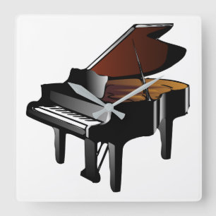 Piano Fyrkantig Klocka