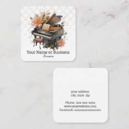 Piano Fyrkantigt Visitkort