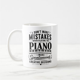 Piano-gåva för pianist och musiklärare kaffemugg