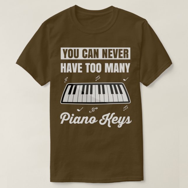 Piano Gift Tangentbord Pianist Piano Music T Shirt (Design framsida)