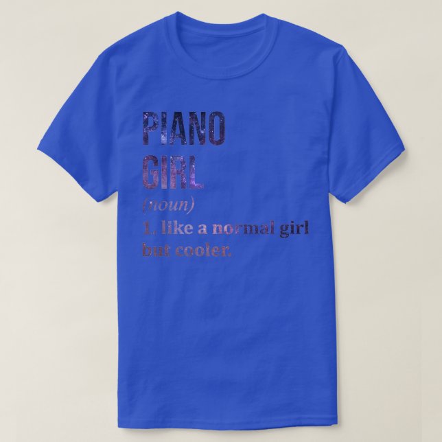 Piano Girl Funny Sayed (2) T Shirt (Design framsida)
