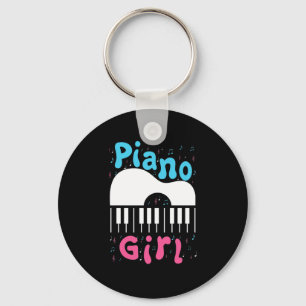 Piano Girl Nyckelring