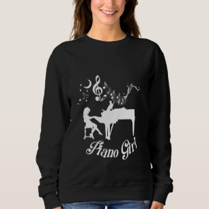 Piano Girl Pianist Classical Musician Tangentbord T Shirt