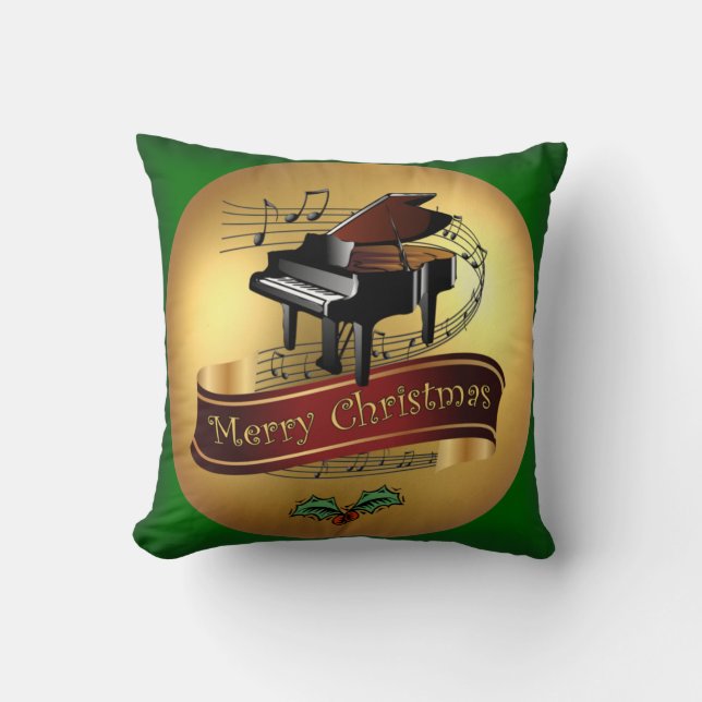 Piano ~ God jul & Musical Rulla ~ Kudde (Framsida)