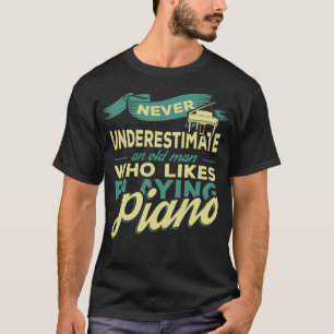 Piano Grandpa-husdjur andlig T Shirt