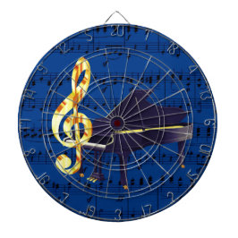 Piano & Guld Treble Clef Royal Blue Lakan Music Piltavla