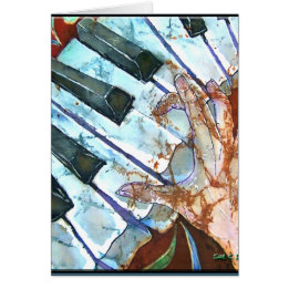 PIANO HÄLSNINGSKORT