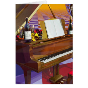 Piano Hälsningskort