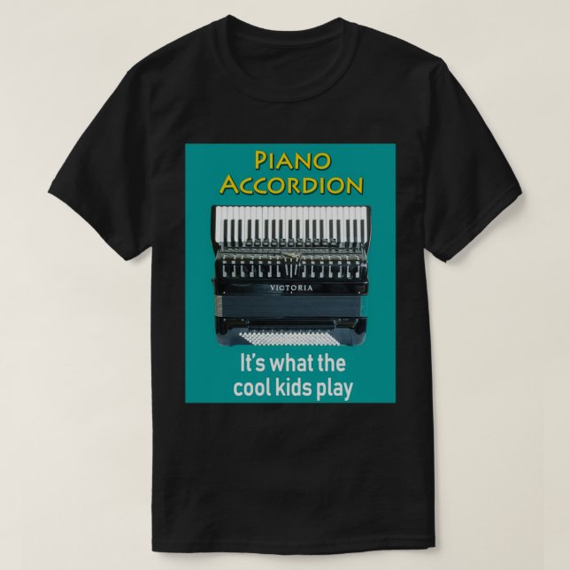 Piano har sitt verk som Coolan barn spelar T Shirt (Design framsida)