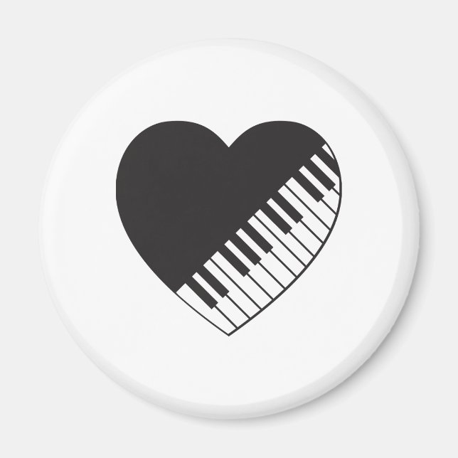 Piano Heart Magnet (Framsidan)