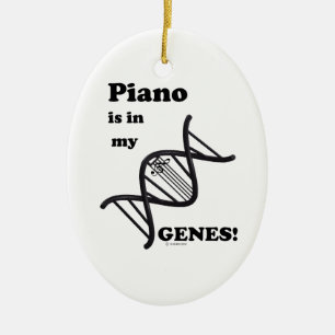 Piano i mina Genes Julgransprydnad Keramik