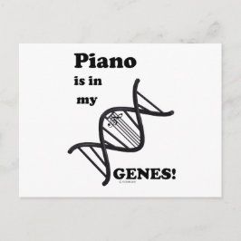 Piano i mina Genes Vykort