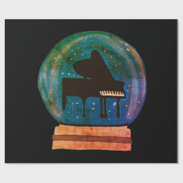 Piano i Snö Globe Presentpapper