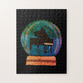 Piano i Snö Globe Pussel